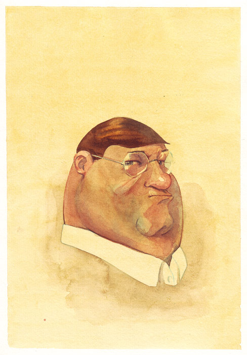 Peter Griffin in watercolor